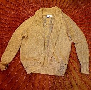 Roxy XS Mustard Yellow Carnigan Sweater